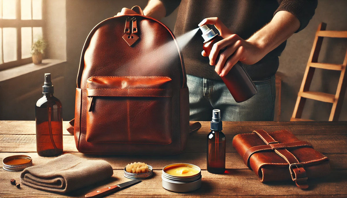 are leather backpacks waterproof Retro Backpack, Army Green This waxed canvas backpack carries 23 liters New Fashion Patchwork Leather Backpacks
