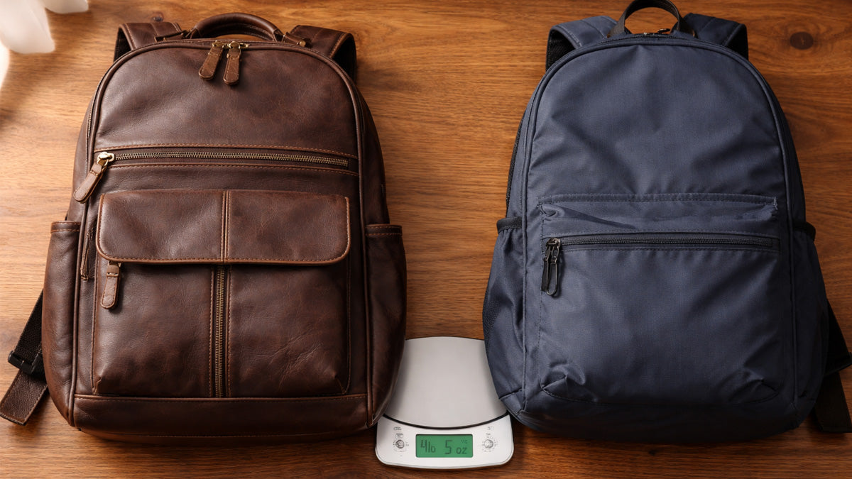 canvas vs leather backpack Waxed Vintage Canvas Backpack Black Are Leather Bags Too Heavy
