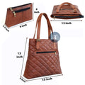 Brown Designer Tote Dimensions