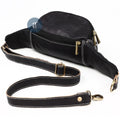 Black Leather Fanny Pack Straps