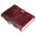 Personalized Leather Journal with Pentagram Star