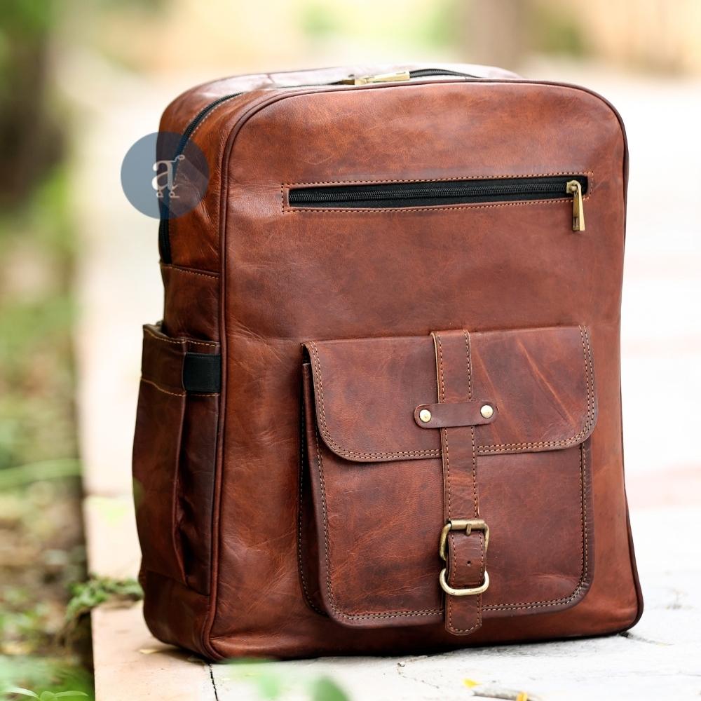 Leather Backpack for Men