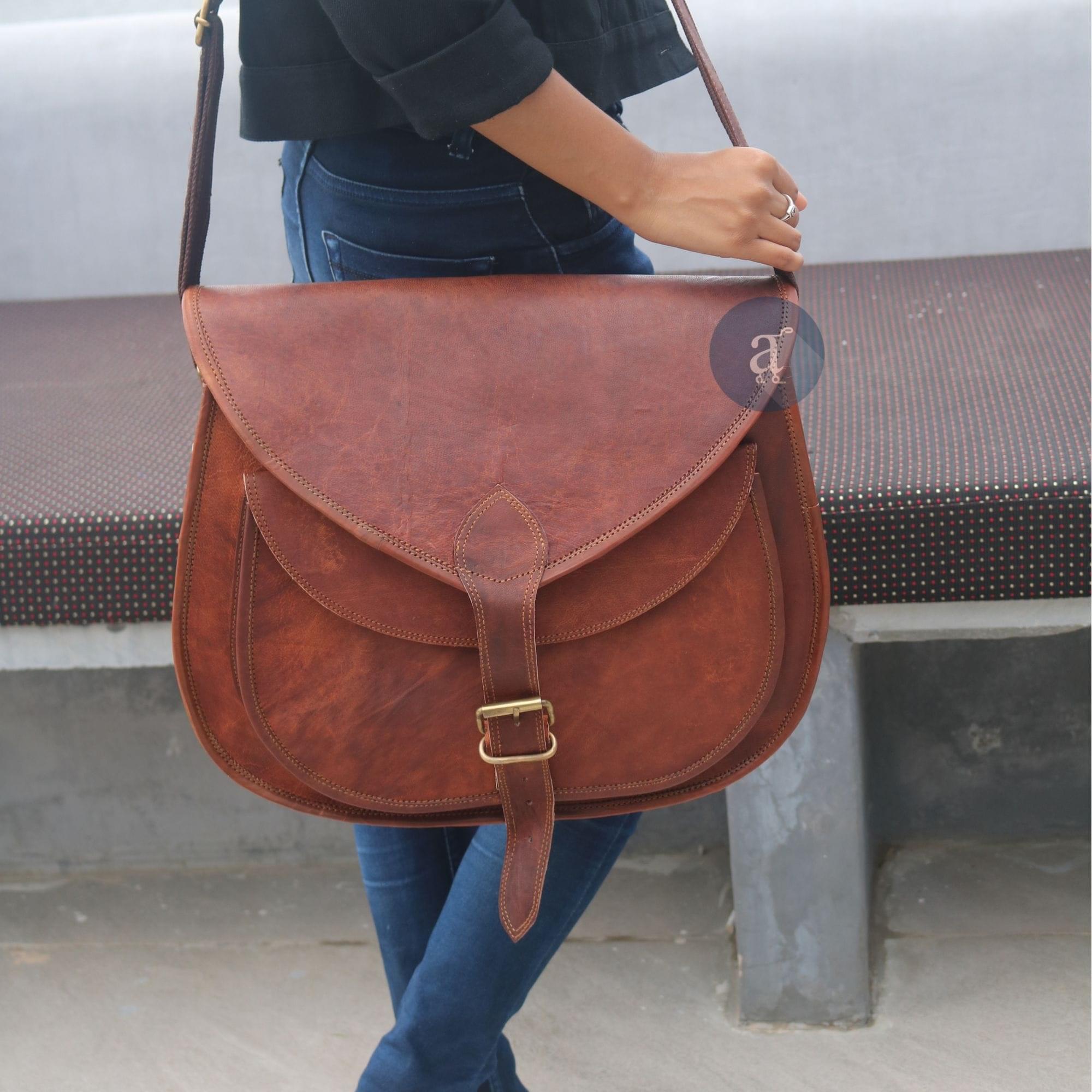 Antelo Jeanie XL Leather Crossbody Handbag - Cider Tan - Baraka Gifts and  Decor