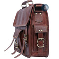 Leather Messenger Bag for Men Side Pocket View