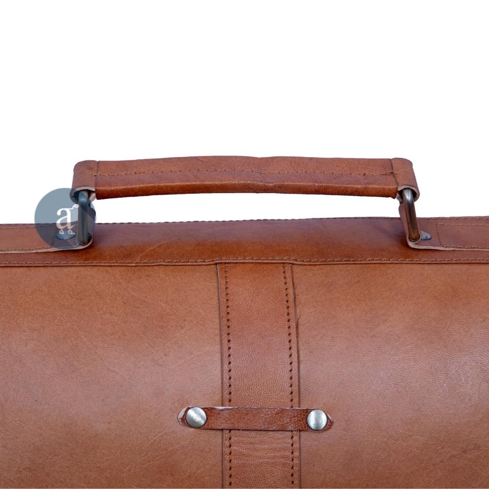 Leather Shoulder Bag Top Handle