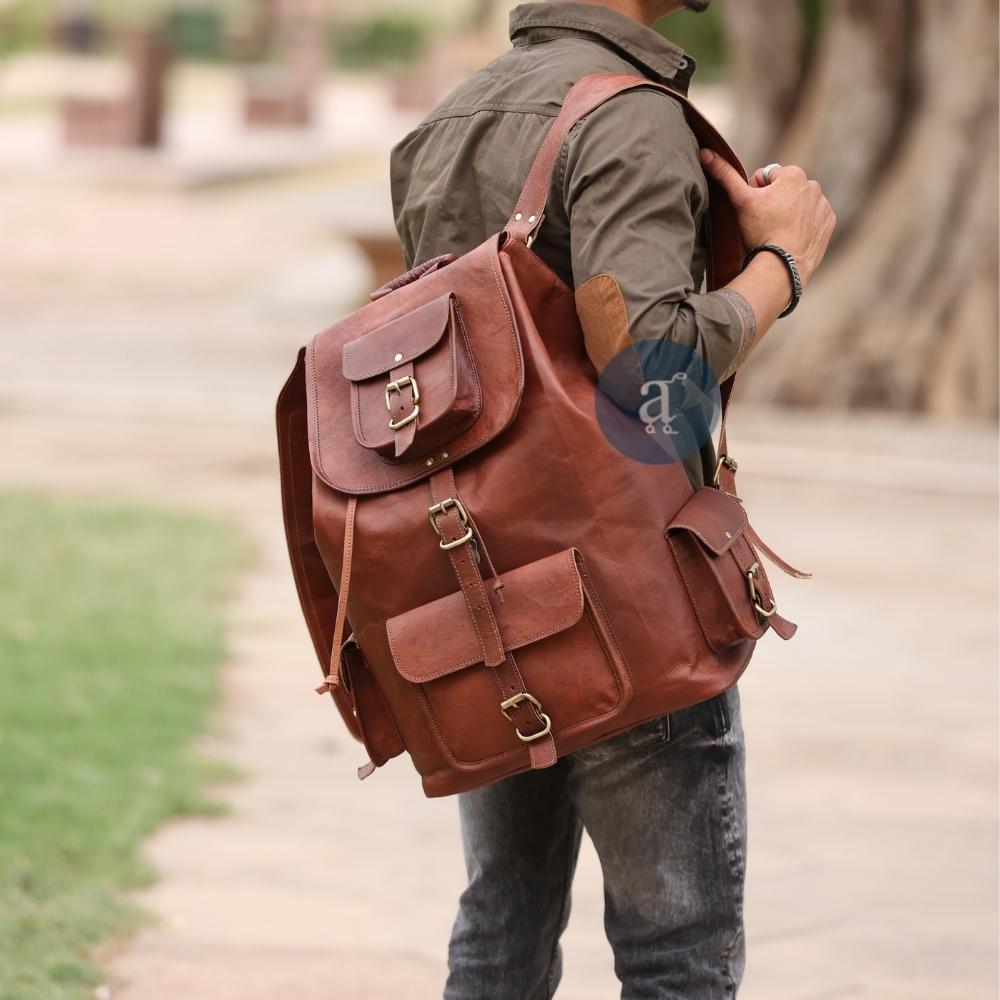 allintitle:best leather backpacks for travel Travel Rucksack Backpack, 16 Inches