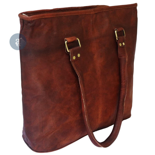 Brown Tote Side View