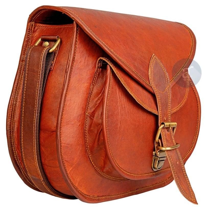 Real Leather Crossbody Purses for Women, Handmade Crossbody Bags for Women,  Adjustable Strap, Triple Zip Premium Material