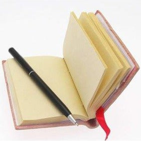 Red Leather Notebook Pages