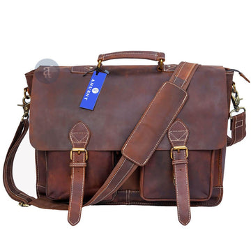 LV Genuine Leather Laptop Bags For Men Office Use with