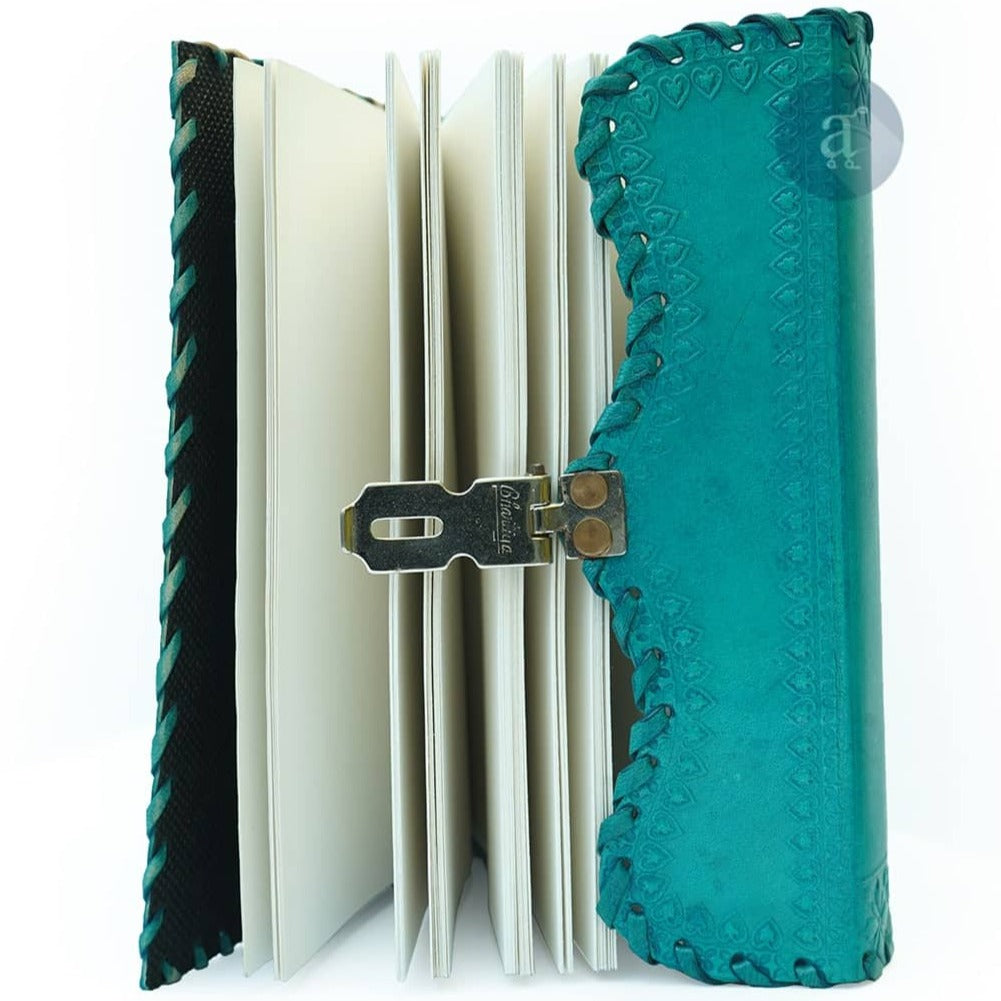Blue Design Locked Journal