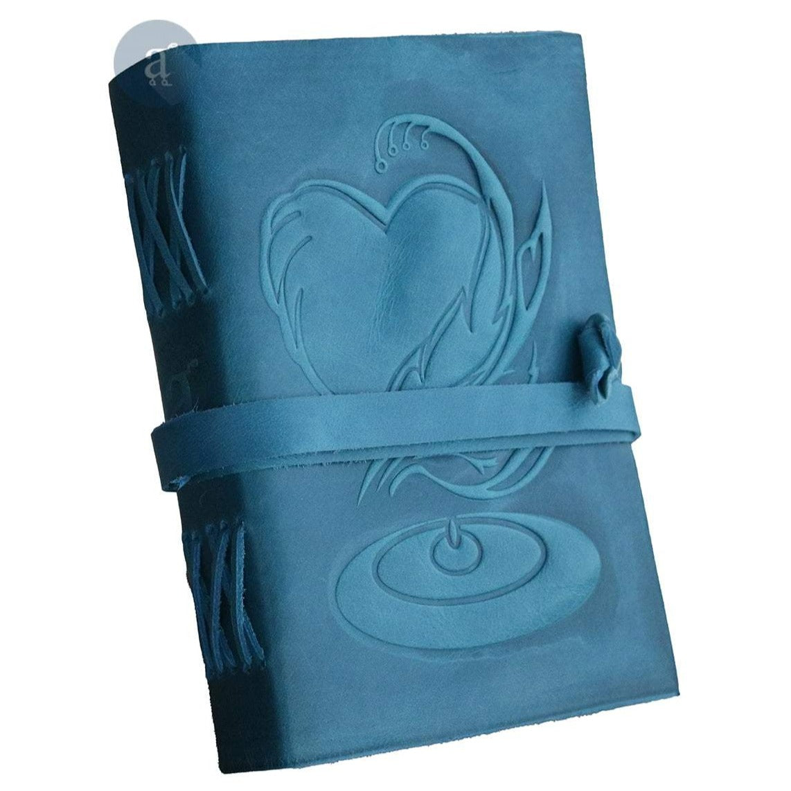 Blue Color Soft Leather Journal Closure Thread