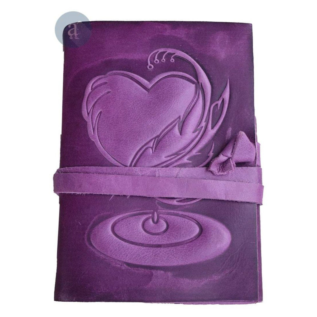 Purpe Color Soft Leather Journal Front Design