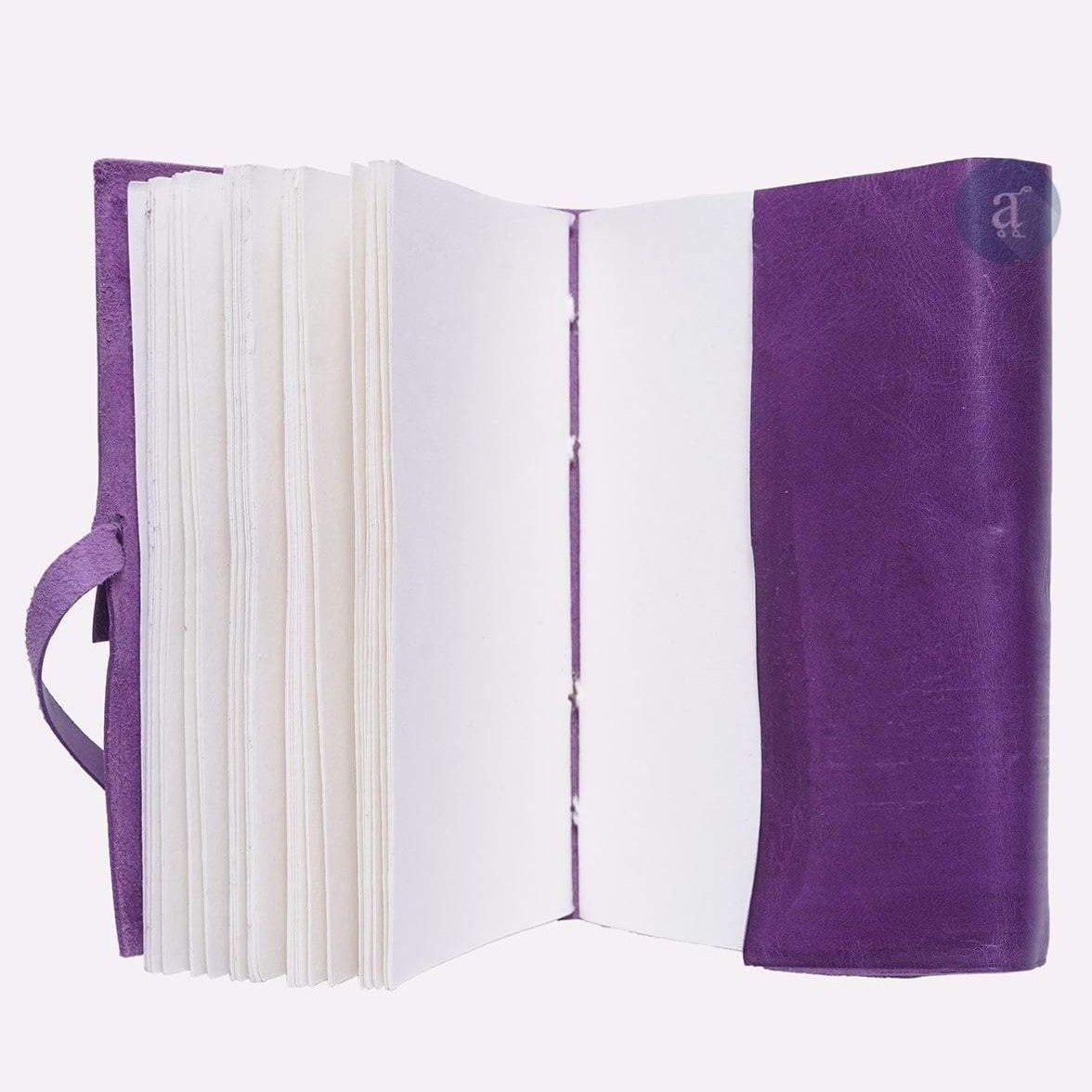 Purpe Color Soft Leather Journal Inner Pages