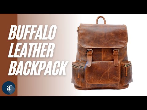 Buffalo Leather Backpack Video