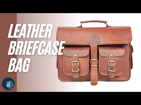 Leather Briefcase Bag Video