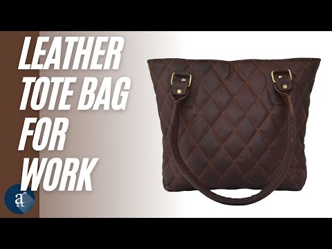 Leather Tote Bag for Work Video