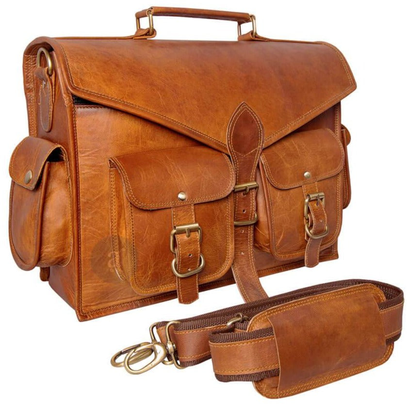 Vintage Leather Messenger Bags Men