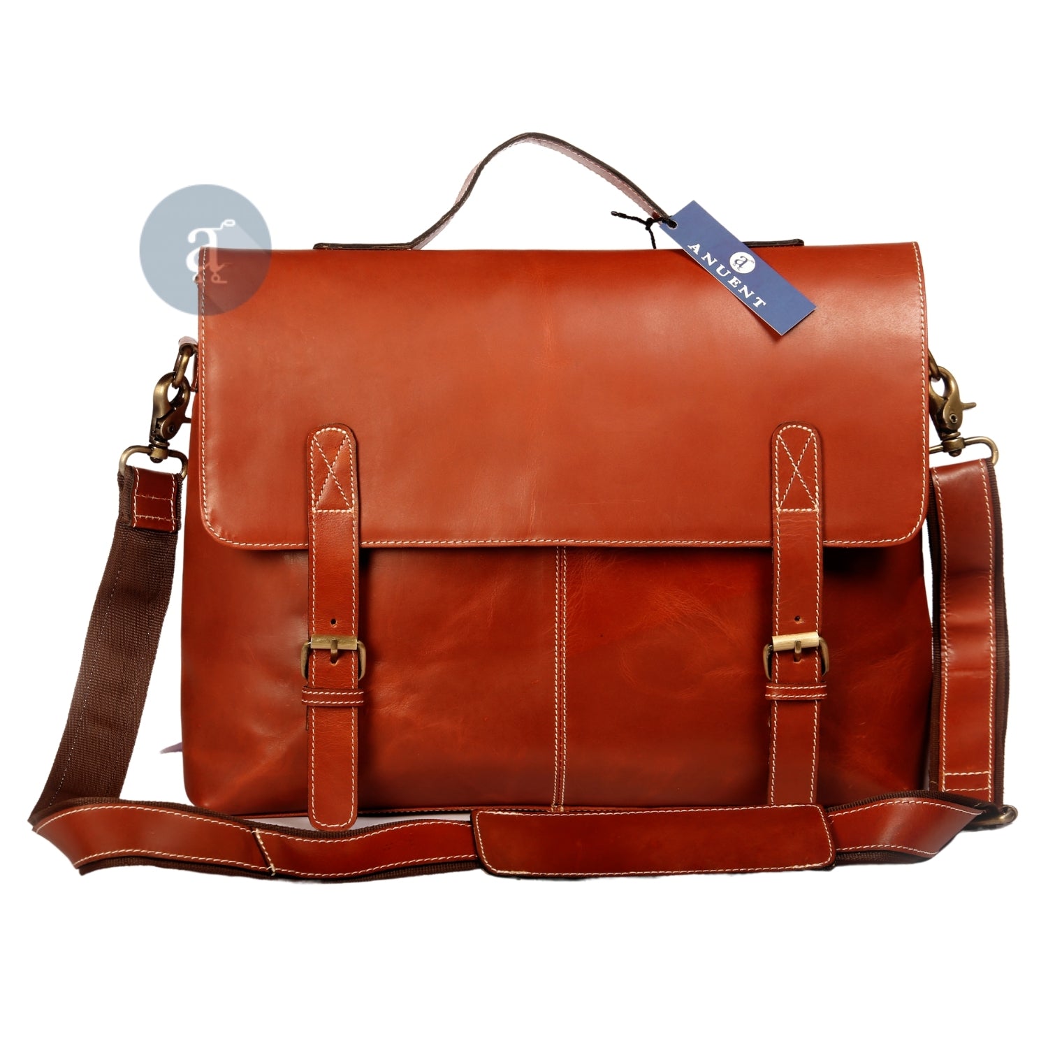 Leather Laptop Messenger Bag