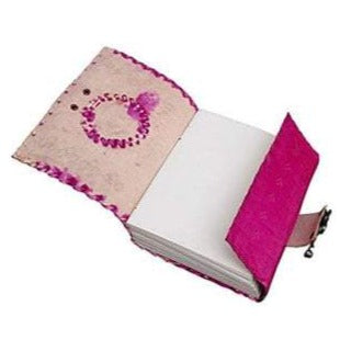 Pink Leather Journal Inside