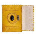 Yellow Leather Journal from Design
